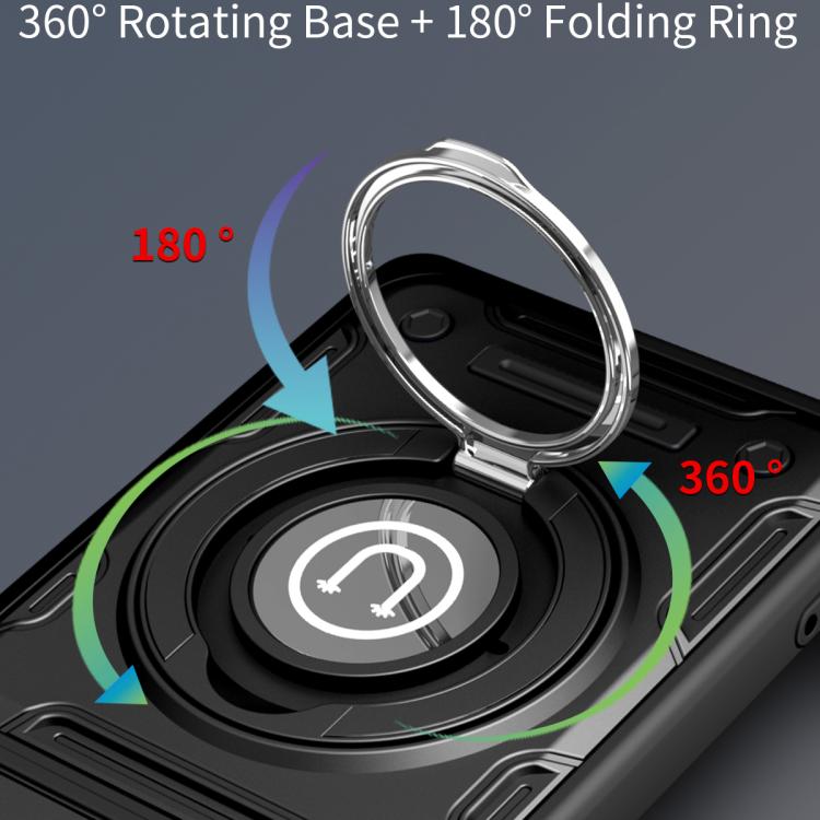 For Tecno Camon 40 Pro 4G Global Sliding Camshield Holder Magnetic Phone Case