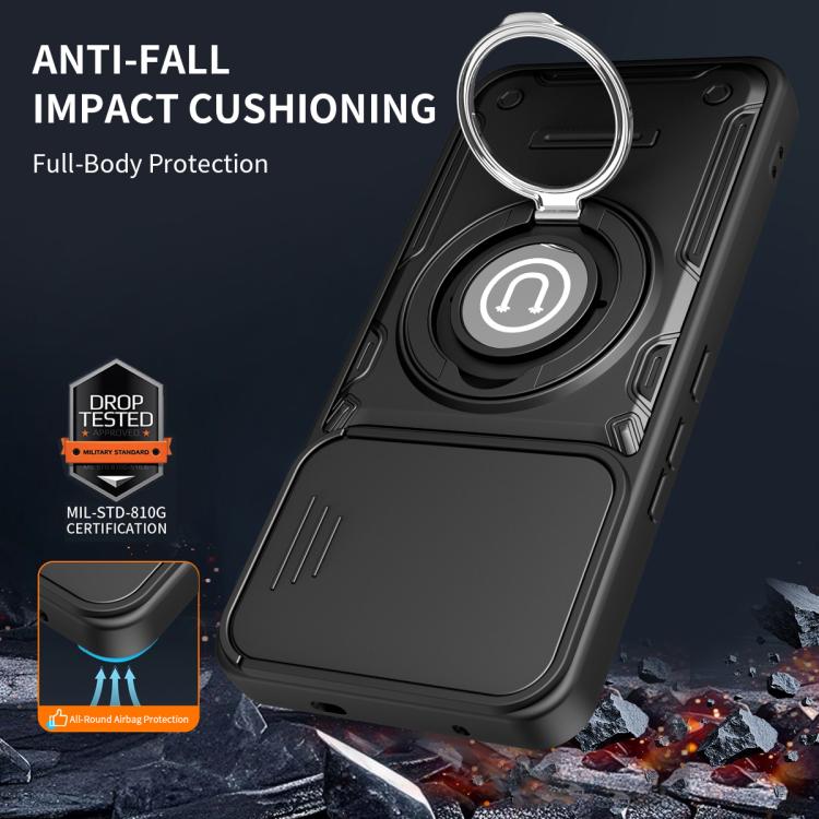 For Tecno Pova 7 Ultra 5G Sliding Camshield Holder Magnetic Phone Case