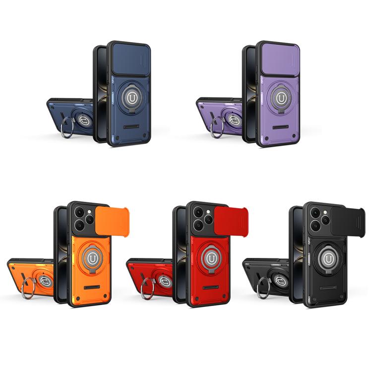 For Tecno Spark 40 4G Sliding Camshield Holder Magnetic Phone Case