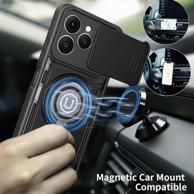 For Tecno Spark 40 4G Sliding Camshield Holder Magnetic Phone Case