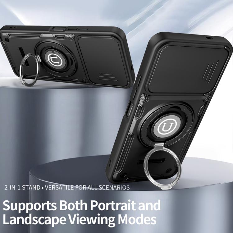 For Tecno Spark 40 4G Sliding Camshield Holder Magnetic Phone Case