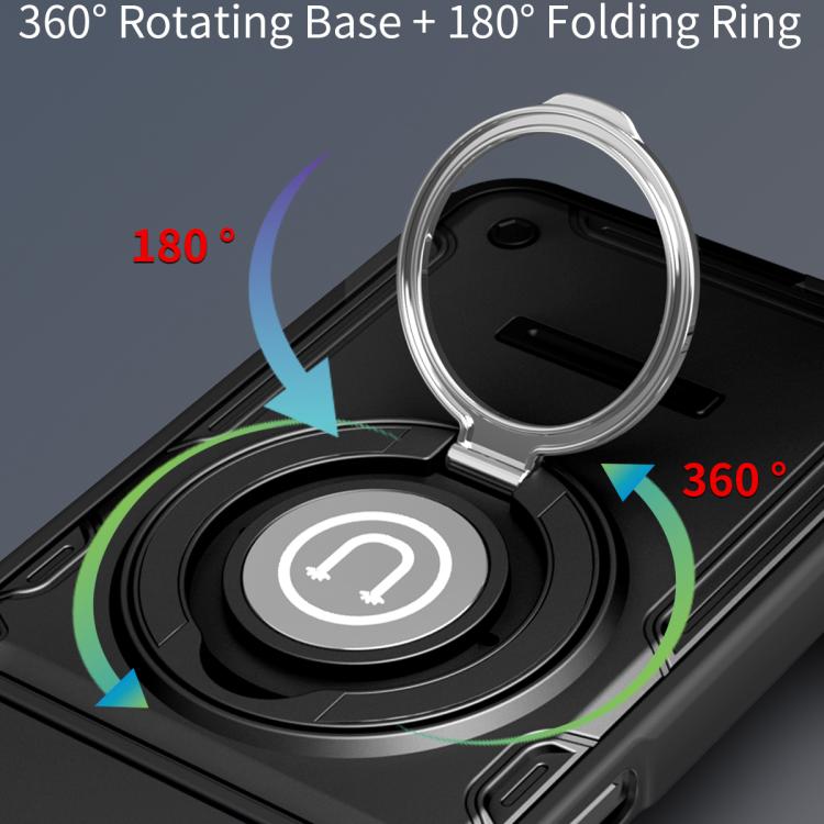 For Tecno Spark 40 4G Sliding Camshield Holder Magnetic Phone Case