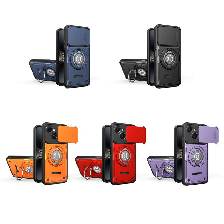 For Tecno Spark 40C Sliding Camshield Holder Magnetic Phone Case