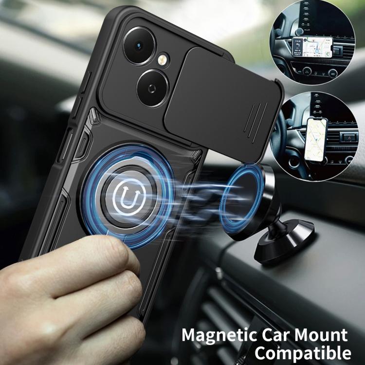 For Tecno Spark 40C Sliding Camshield Holder Magnetic Phone Case