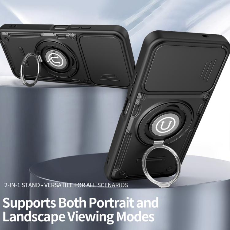 For Tecno Spark 40C Sliding Camshield Holder Magnetic Phone Case