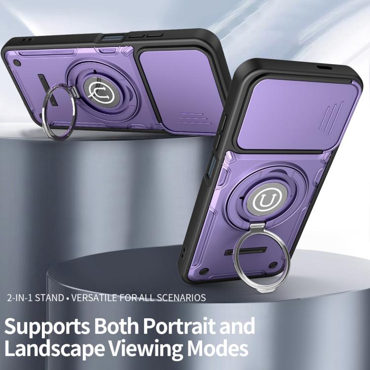 For Tecno Spark Go 1 / Go 2025 Sliding Camshield Holder Magnetic Phone Case