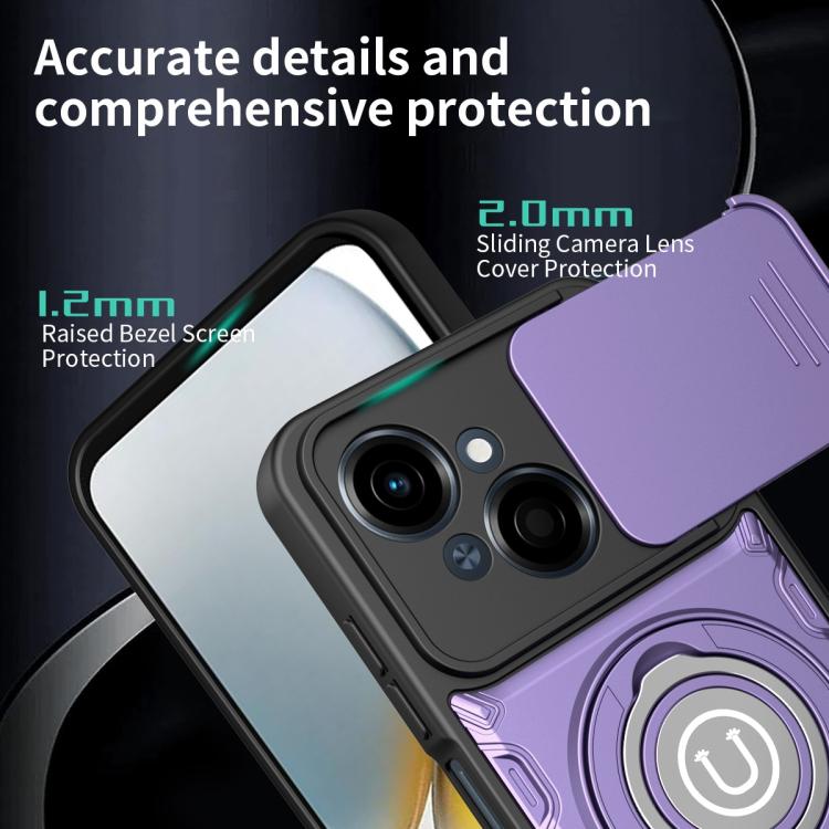 For Tecno Spark Go 1 / Go 2025 Sliding Camshield Holder Magnetic Phone Case