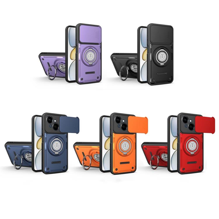 For Tecno Spark Go 1 / Go 2025 Sliding Camshield Holder Magnetic Phone Case