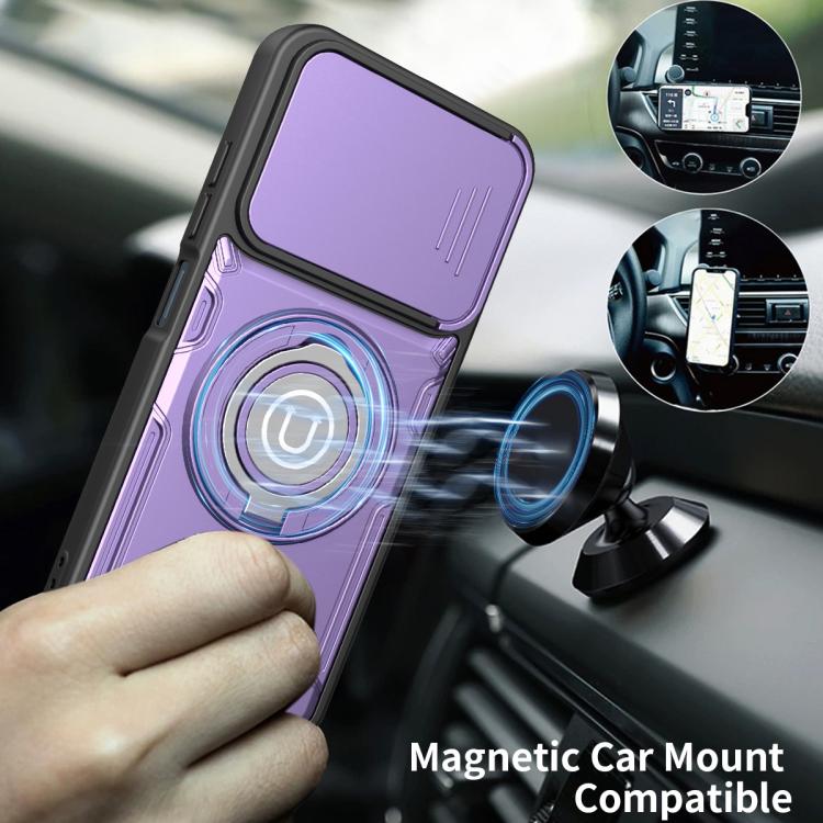 For Tecno Spark Go 1 / Go 2025 Sliding Camshield Holder Magnetic Phone Case