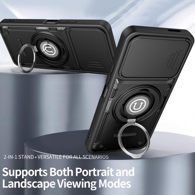 For Tecno Spark Go 3 / Pop 20 4G Sliding Camshield Holder Magnetic Phone Case