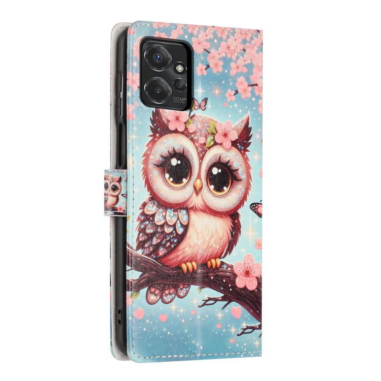 For Moto G Power 5G  - 2026 Colorful Painting Vegan Leather Phone Case with Lanyard