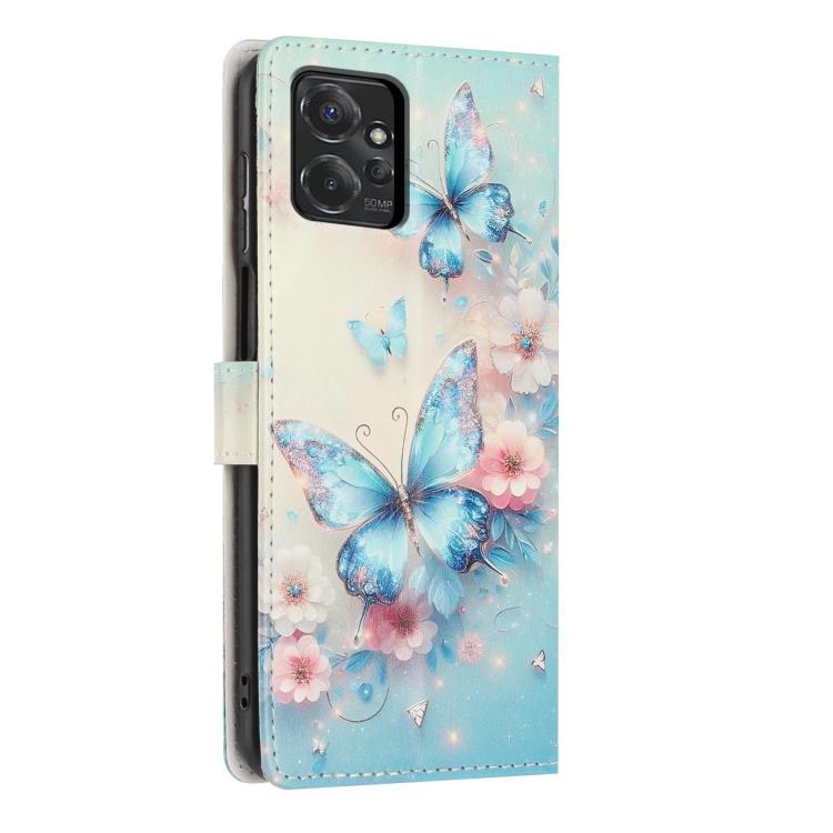 For Moto G Power 5G  - 2026 Colorful Painting Vegan Leather Phone Case with Lanyard