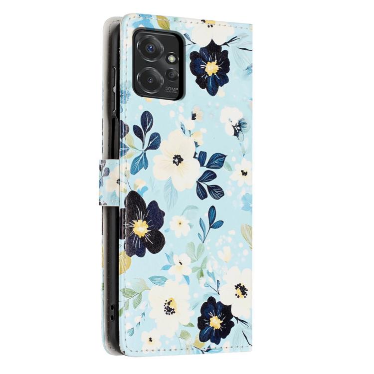 For Moto G Power 5G  - 2026 Colorful Painting Vegan Leather Phone Case with Lanyard