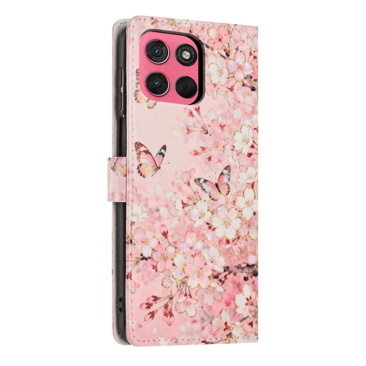 For Moto G57 Power / G67 Power 5G Colorful Painting Vegan Leather Phone Case with Lanyard