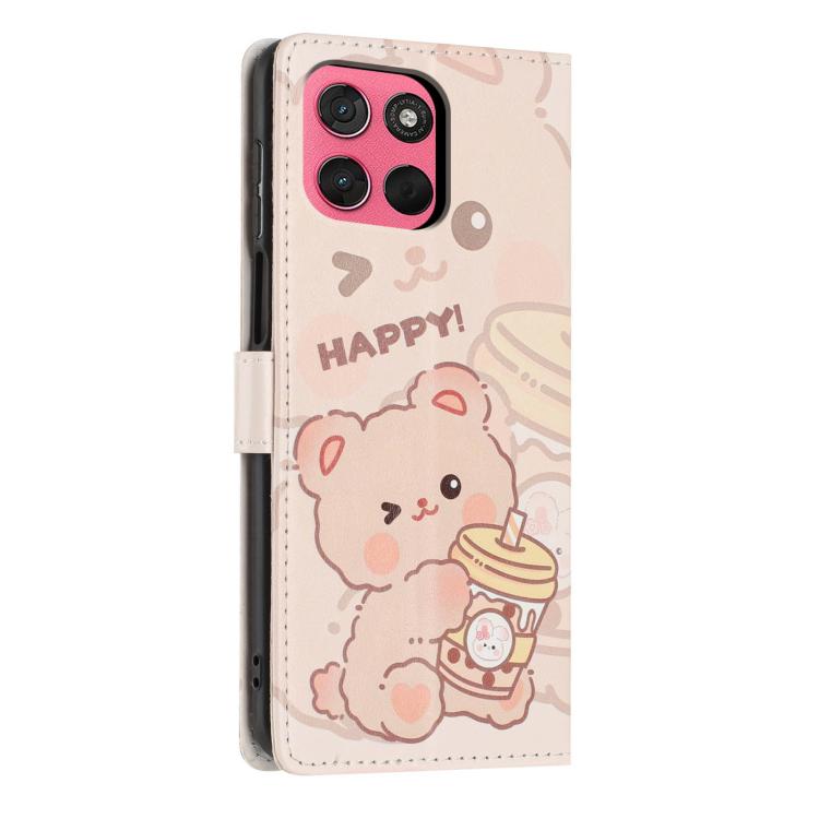 For Moto G57 Power / G67 Power 5G Colorful Painting Vegan Leather Phone Case with Lanyard