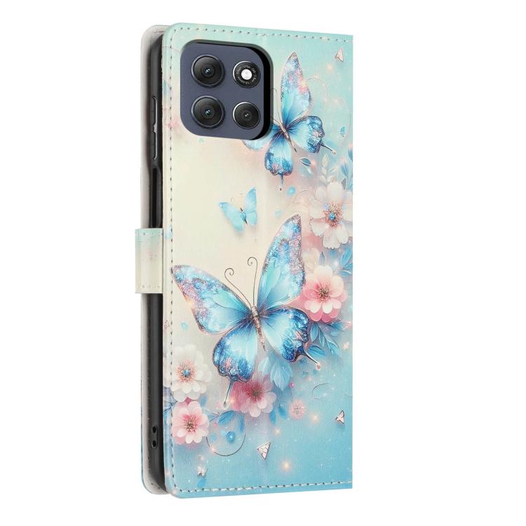 For Moto G86 Power Colorful Painting Vegan Leather Phone Case with Lanyard