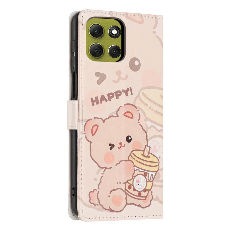 For Moto G86 5G Colorful Painting Vegan Leather Phone Case with Lanyard