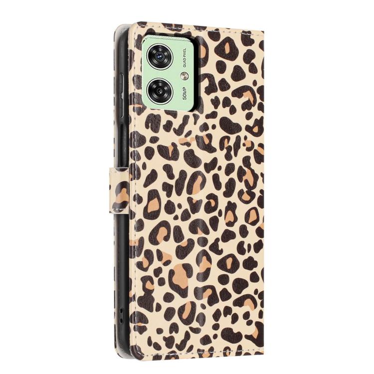 For Moto G54 Colorful Painting Vegan Leather Phone Case with Lanyard