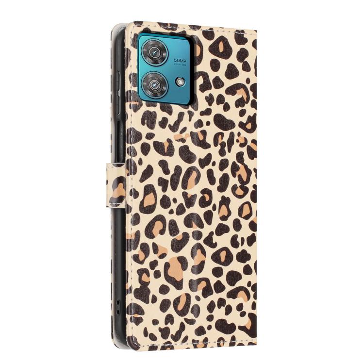 For Moto Edge 40 Neo Colorful Painting Vegan Leather Phone Case with Lanyard