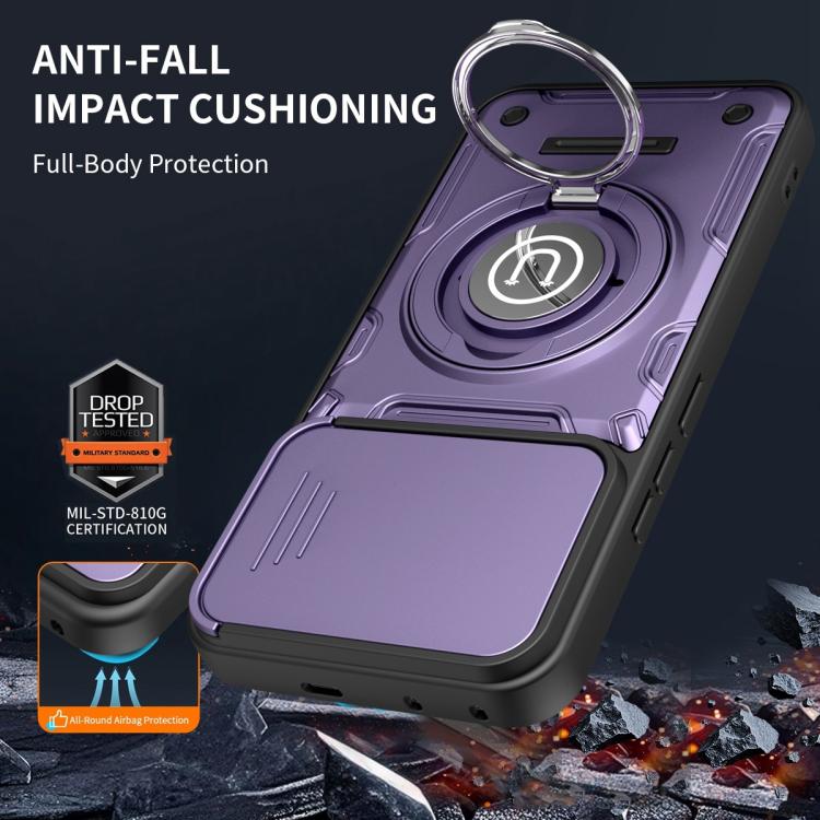 For Honor 400 5G Global 156.5mm Sliding Camshield Holder Magnetic Phone Case