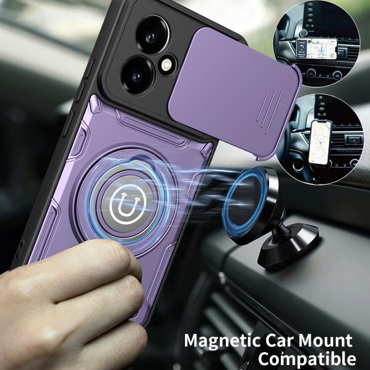 For Honor 400 5G Global 156.5mm Sliding Camshield Holder Magnetic Phone Case