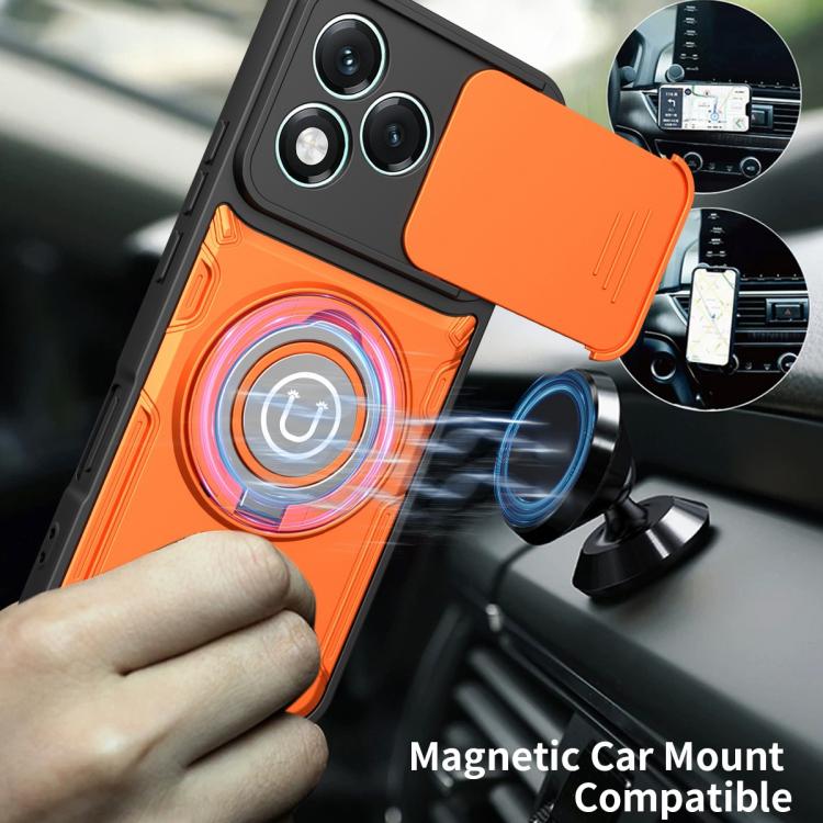For Honor 400 Lite 5G Global Sliding Camshield Holder Magnetic Phone Case