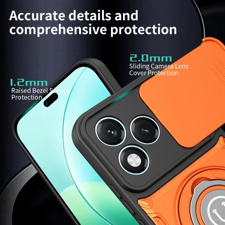 For Honor 400 Lite 5G Global Sliding Camshield Holder Magnetic Phone Case