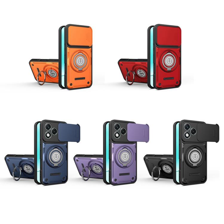 For Honor 400 Lite 5G Global Sliding Camshield Holder Magnetic Phone Case