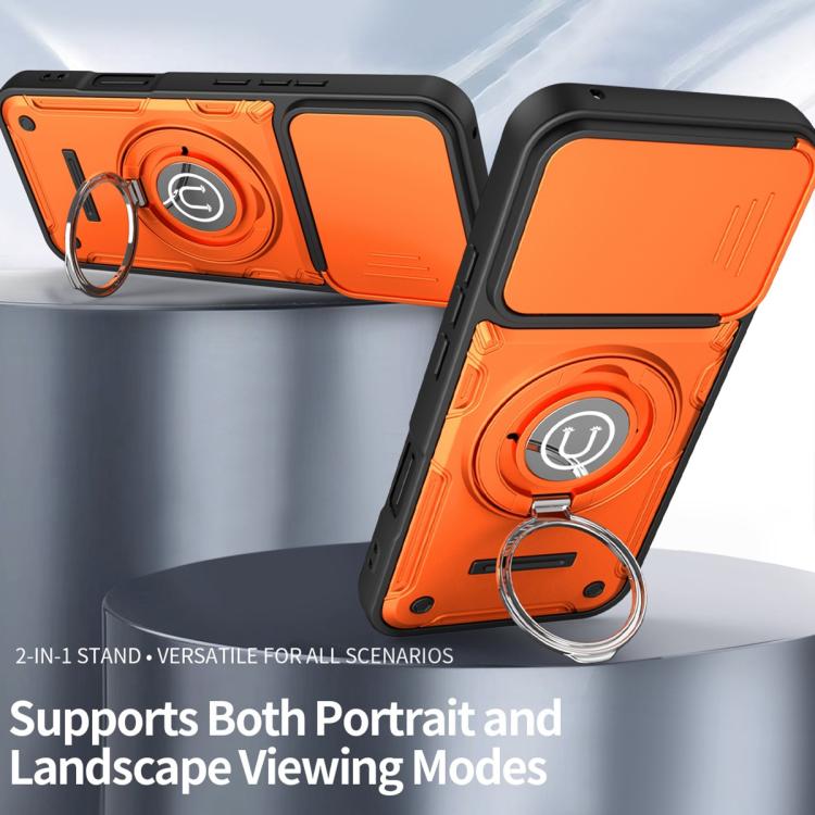 For Honor 400 Lite 5G Global Sliding Camshield Holder Magnetic Phone Case