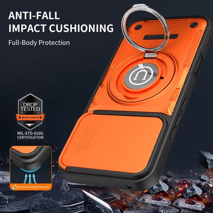 For Honor 400 Lite 5G Global Sliding Camshield Holder Magnetic Phone Case