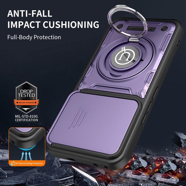 For Honor 400 Pro 5G Global 160.8mm Sliding Camshield Holder Magnetic Phone Case