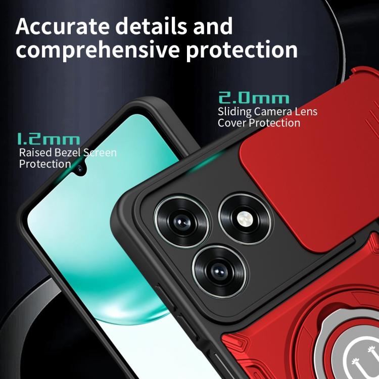 For Honor X5c 4G / X5c Plus Sliding Camshield Holder Magnetic Phone Case