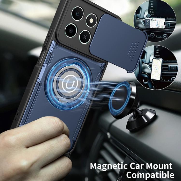 For Honor X6c 4G Sliding Camshield Holder Magnetic Phone Case