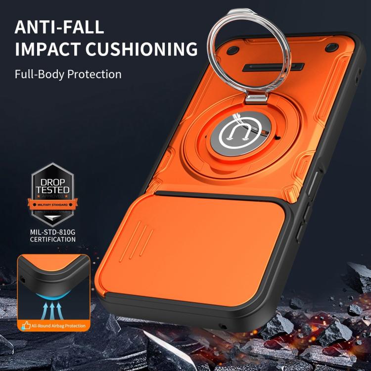 For Honor X8c 4G / X8b Sliding Camshield Holder Magnetic Phone Case