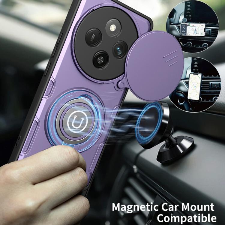 For Honor X9c / Magic7 Lite / X60 Pro Sliding Camshield Holder Magnetic Phone Case