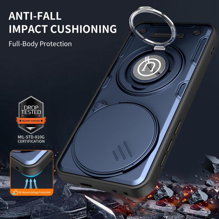 For Honor Magic7 Pro Sliding Camshield Holder Magnetic Phone Case