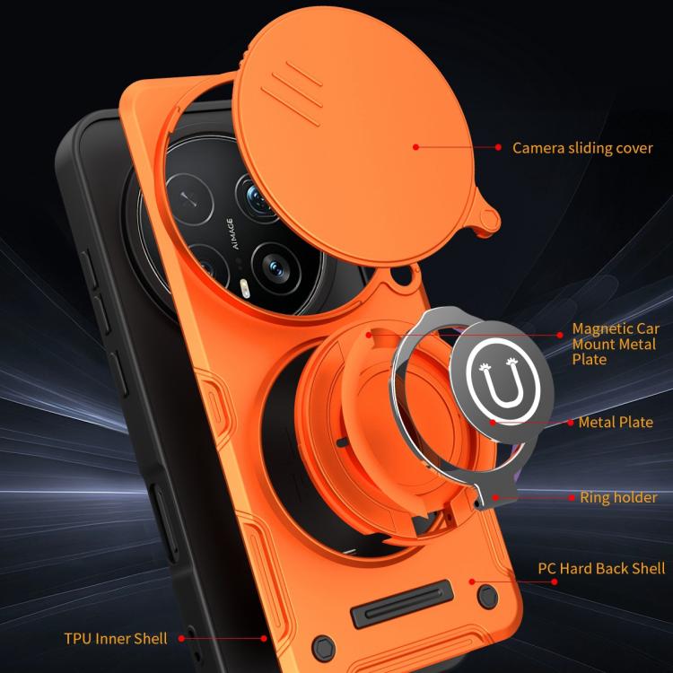 For Honor Magic8 Pro 5G Sliding Camshield Holder Magnetic Phone Case
