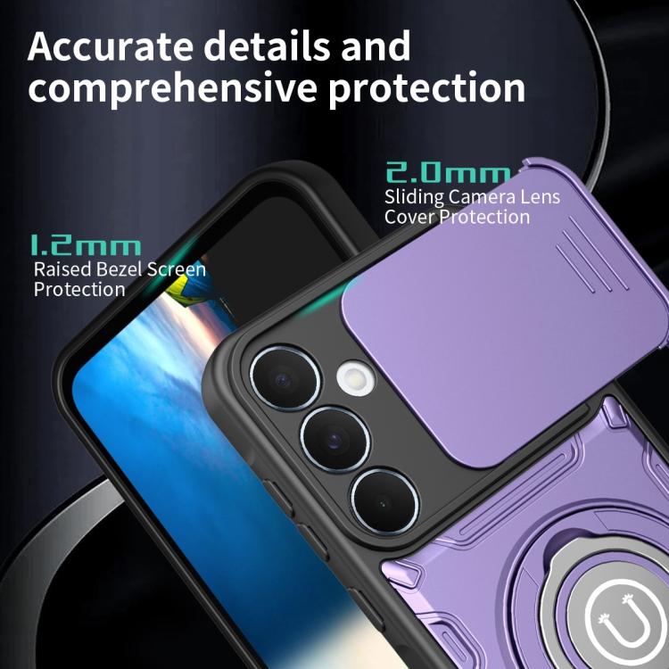 For Galaxy A55 5G Sliding Camshield Holder Magnetic Phone Case
