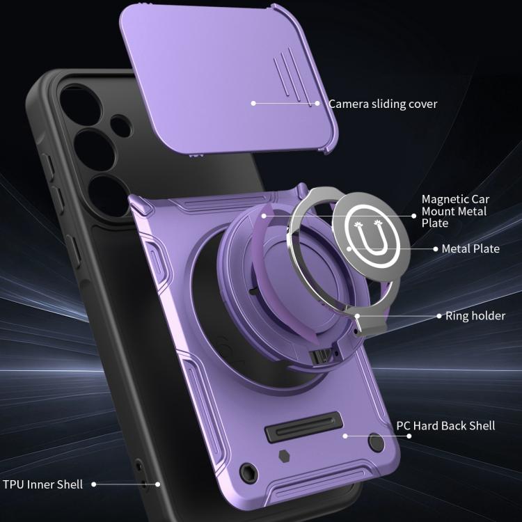 For Galaxy A55 5G Sliding Camshield Holder Magnetic Phone Case