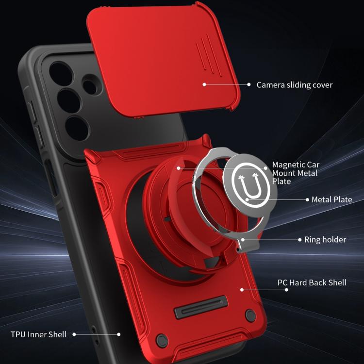 For Galaxy A26 5G / A17 5G Sliding Camshield Holder Magnetic Phone Case