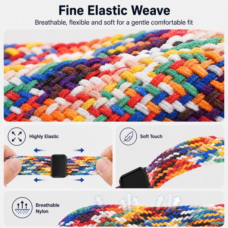 For Galaxy Watch8 / 8 Classic 5 Pack xDfind Magnetic Buckle Nylon Braid Loop Watch Band
