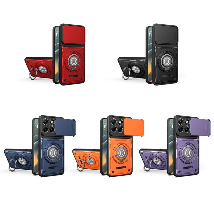 For Motorola Edge 60 Fusion Sliding Camshield Holder Magnetic Phone Case