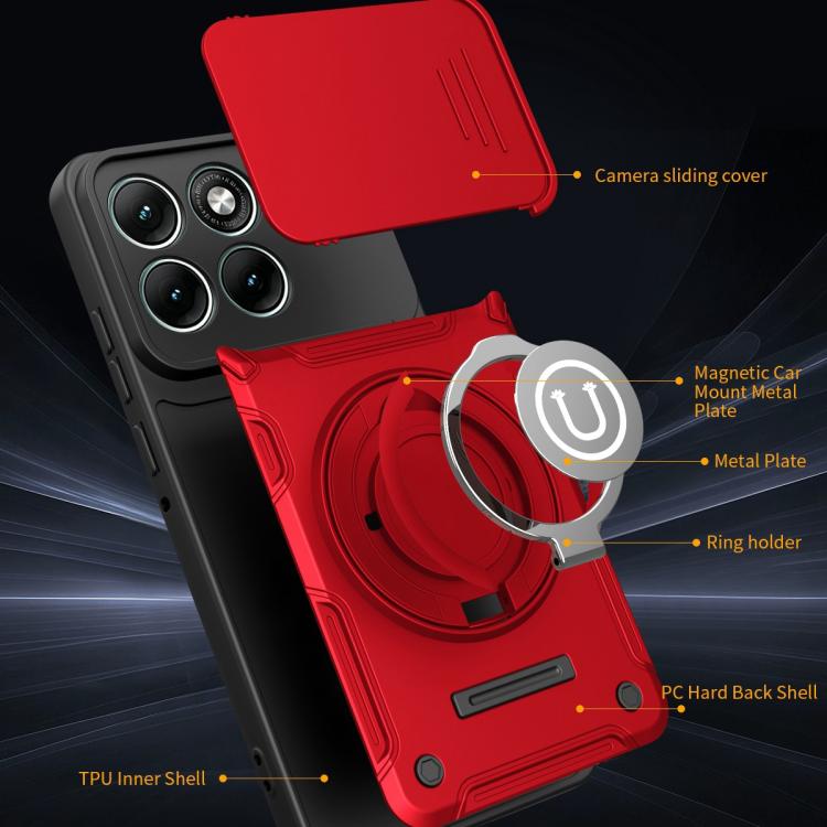 For Motorola Edge 60 Fusion Sliding Camshield Holder Magnetic Phone Case