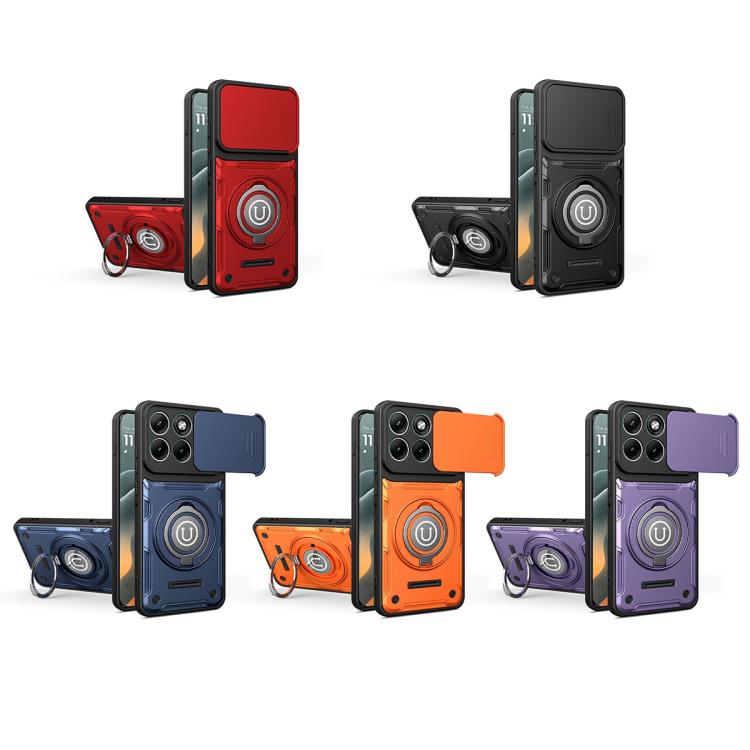 For Motorola Edge 60 Pro Sliding Camshield Holder Magnetic Phone Case