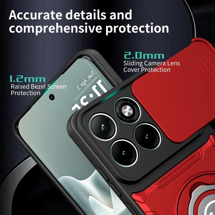 For Motorola Edge 70 5G Sliding Camshield Holder Magnetic Phone Case