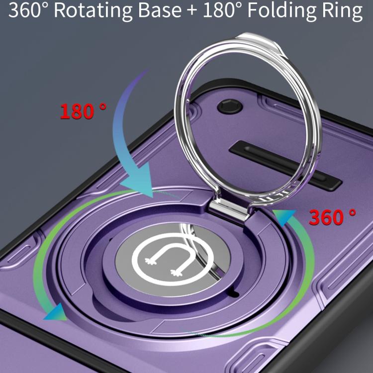 For Motorola Moto G04 / G24 / E14 Sliding Camshield Holder Magnetic Phone Case