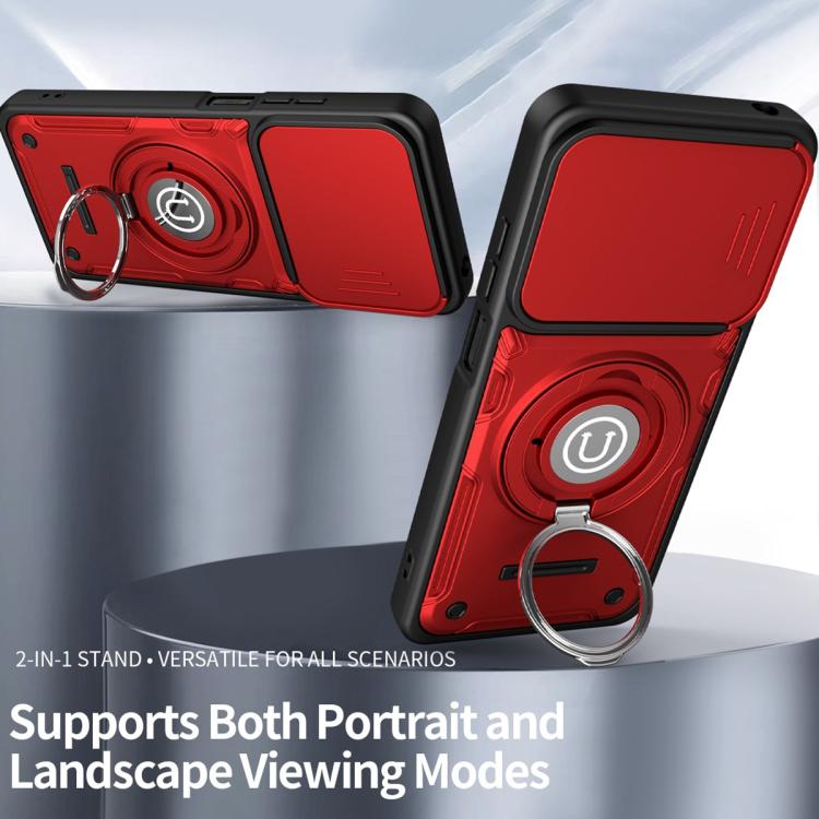 For Motorola Moto G05 / E15 Sliding Camshield Holder Magnetic Phone Case