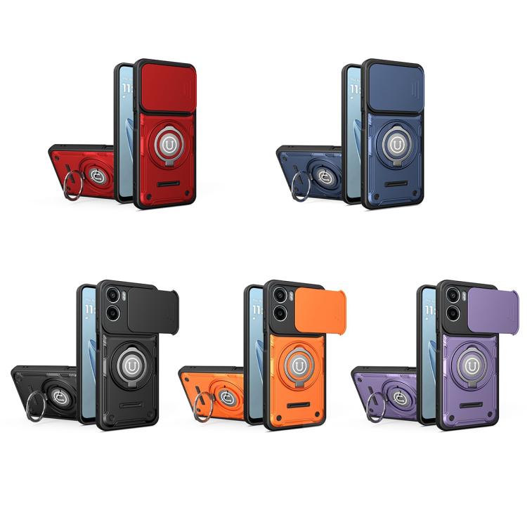 For Motorola Moto G05 / E15 Sliding Camshield Holder Magnetic Phone Case