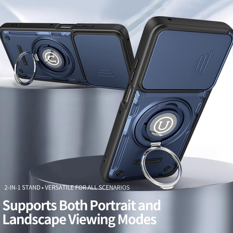 For Motorola Moto G56 5G Sliding Camshield Holder Magnetic Phone Case