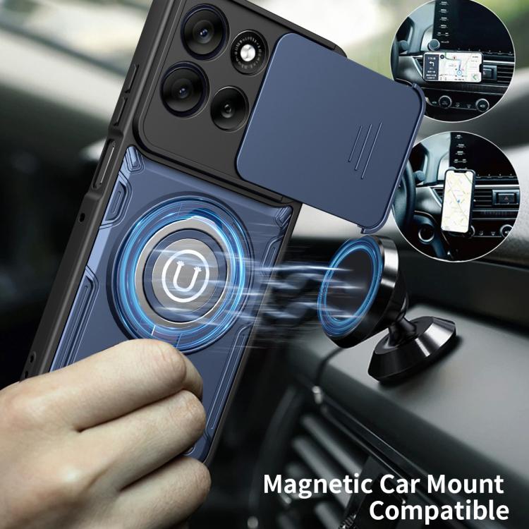 For Motorola Moto G56 5G Sliding Camshield Holder Magnetic Phone Case